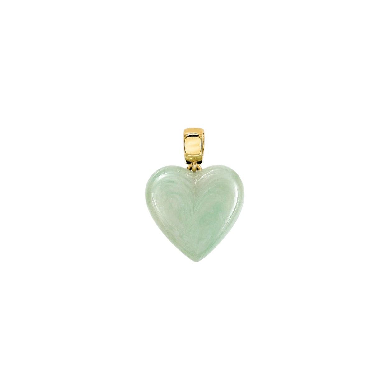 Mint Heart Charm