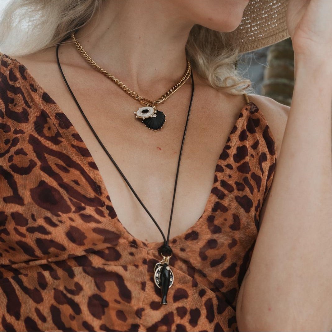 Midnight Heart Charm