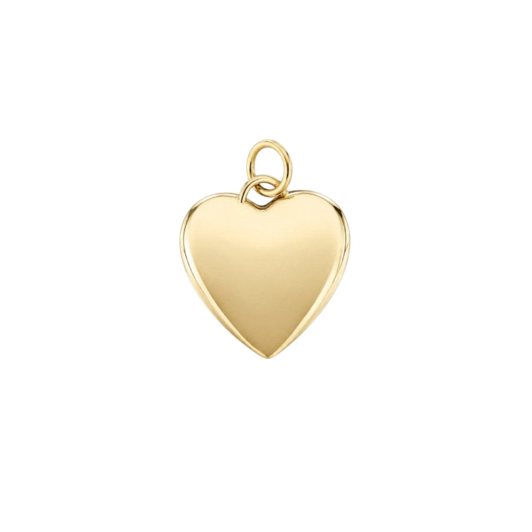 Sculpted Heart Charm