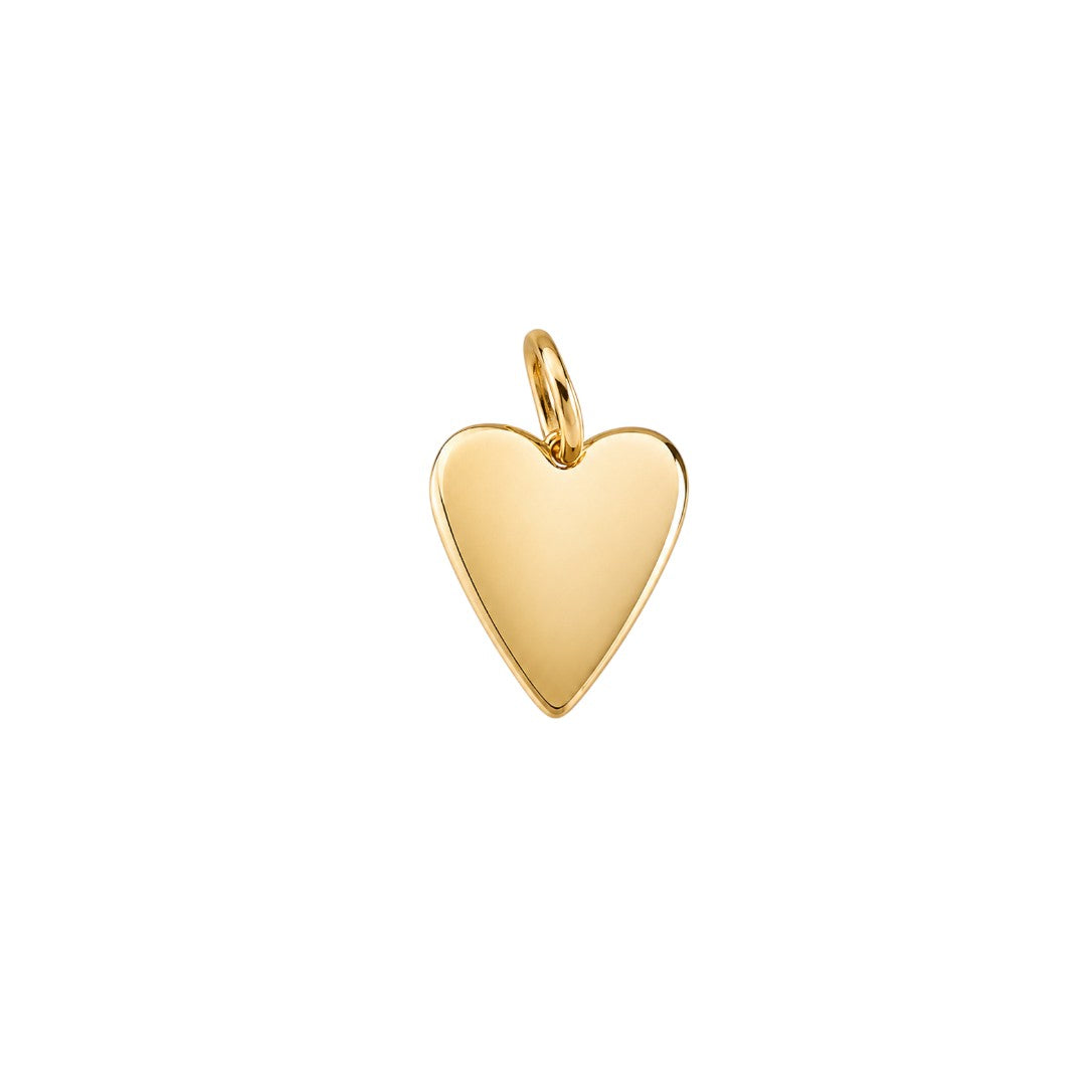 Elongated Heart Charm
