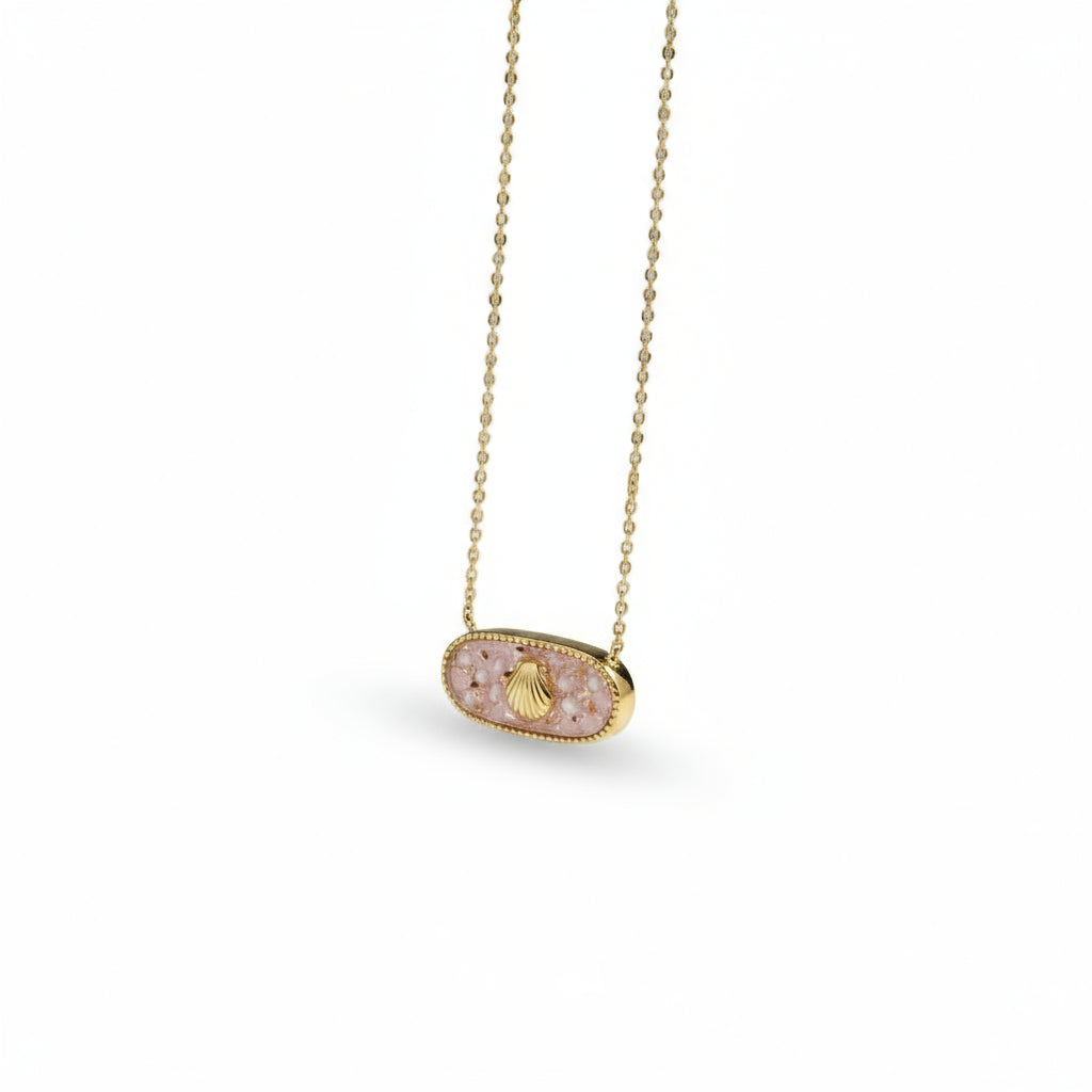 Pink Ocean Shell Necklace